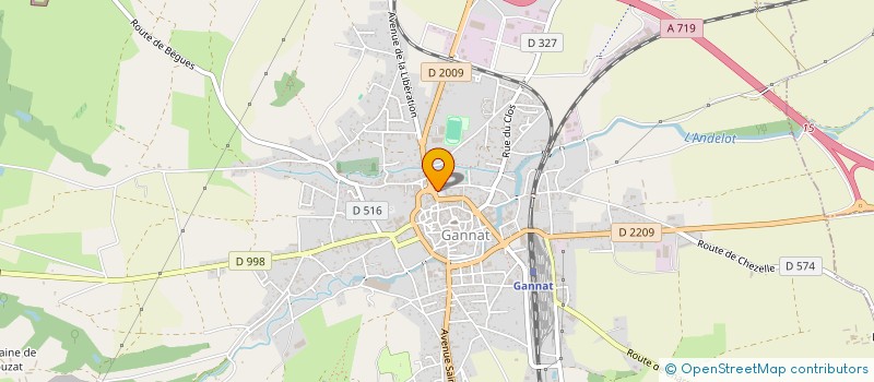 localisation de l'entreprise AUX P'TITS DELICES à GANNAT