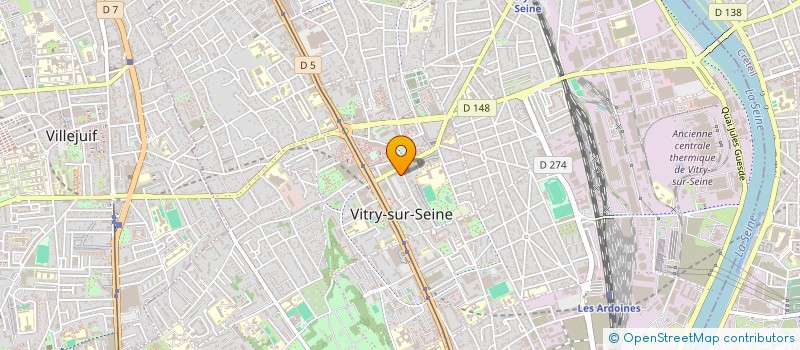 localisation de l'entreprise AUX P'TITS OIGNONS PRODUCTIONS à VITRY-SUR-SEINE