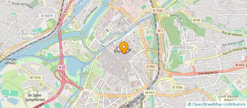 localisation de l'entreprise AUX P'TITS PAINS  METZ