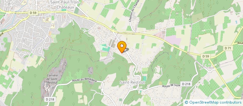 localisation de l'entreprise AUX P'TITS SOINS à SAINT-RESTITUT