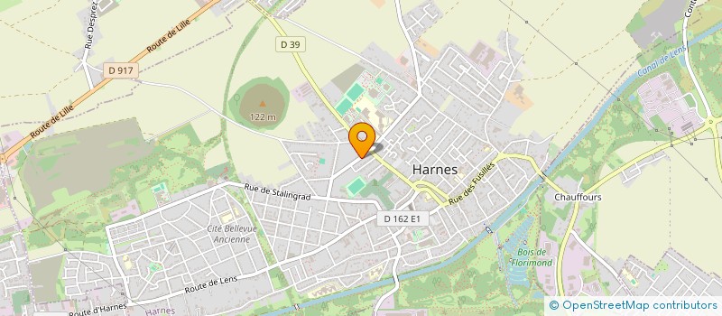 localisation de l'entreprise AUX P'TITS SOINS  HARNES