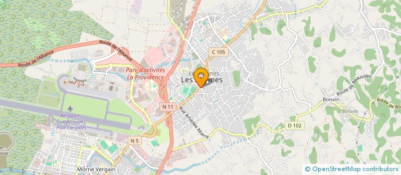 localisation de l'entreprise AUX P'TITS SOINS BY VELI à LES ABYMES