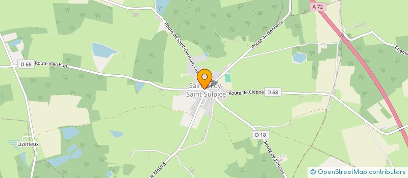 localisation de l'entreprise AUX PAINS D'AUTREFOIS  SAINTE-FOY-SAINT-SULPICE