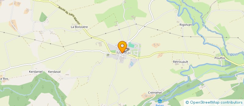 localisation de l'entreprise AUX PAINS DE L'AMI  MERLEAC