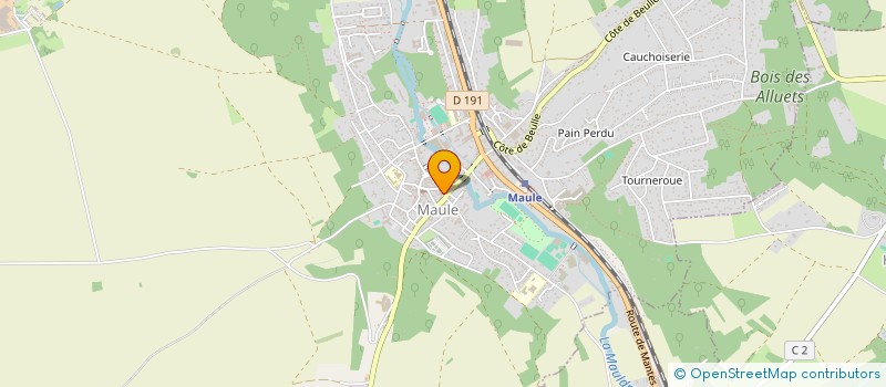 localisation de l'entreprise AUX PAINS DE MAULE  MAULE