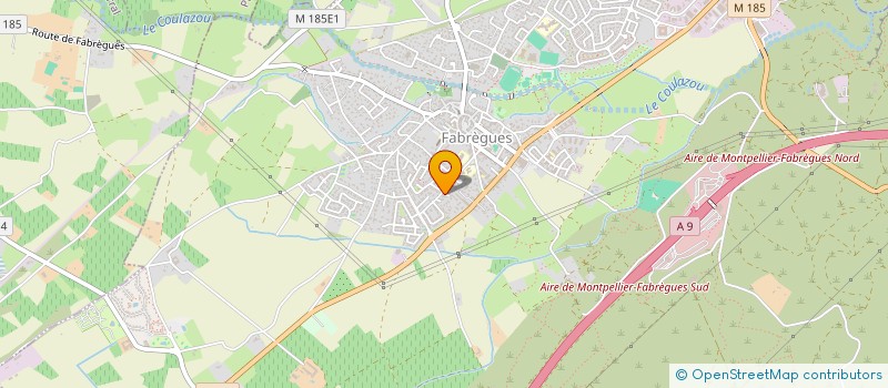 localisation de l'entreprise AUX PAINS DELICES à FABREGUES