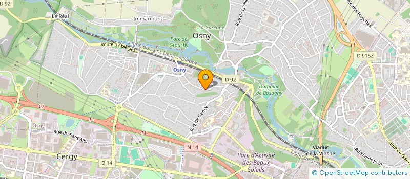 localisation de l'entreprise AUX PAINS DES IMPRESSIONNISTES à OSNY