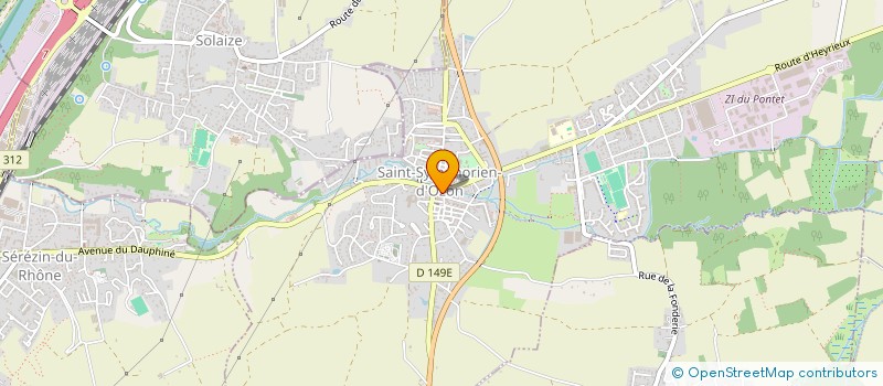 localisation de l'entreprise AUX PAINS DES LYS  SAINT-SYMPHORIEN-D'OZON