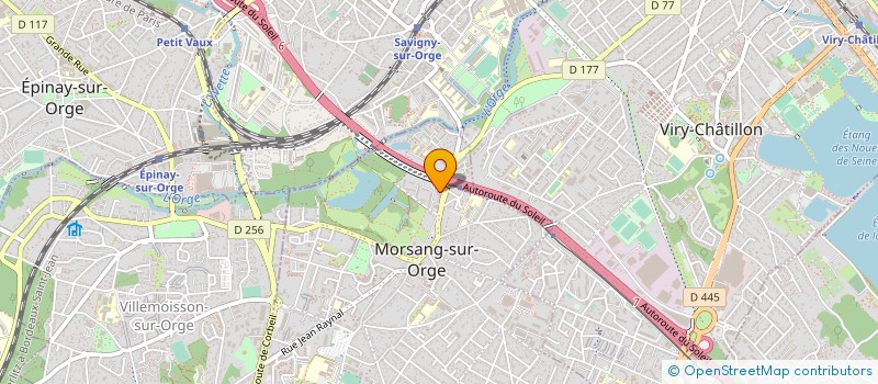 localisation de l'entreprise AUX PAINS DORES à MORSANG-SUR-ORGE