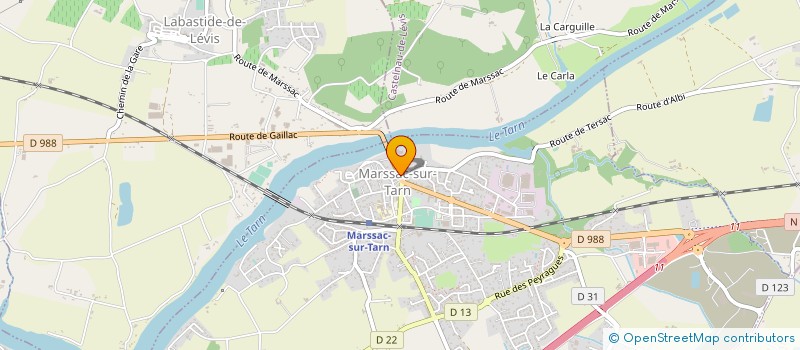 localisation de l'entreprise AUX PAINS MARSSACOIS à MARSSAC-SUR-TARN