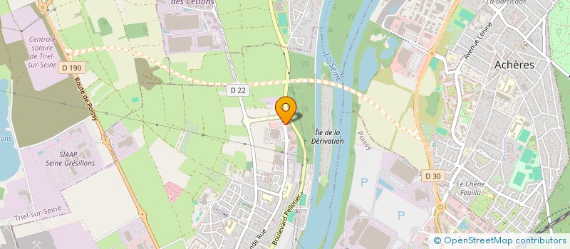 localisation de l'entreprise AUX PAINS NOUVEAUX  CARRIERES-SOUS-POISSY