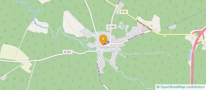 localisation de l'entreprise AUX PAINS PELERINS à LESPERON