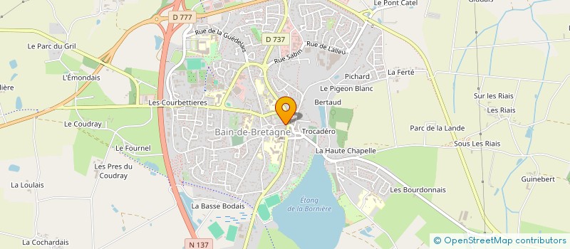 localisation de l'entreprise AUX PALAIS DES VIGNOBLES  BAIN-DE-BRETAGNE