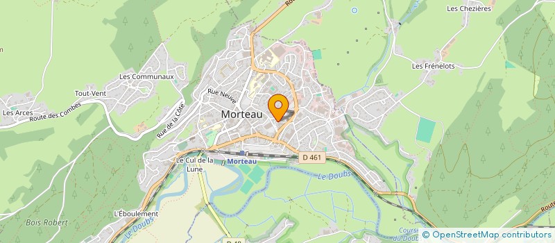 localisation de l'entreprise AUX PANINIS DE MORTEAU  MORTEAU