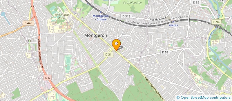 localisation de l'entreprise AUX PARADIS DES ONGLES à MONTGERON