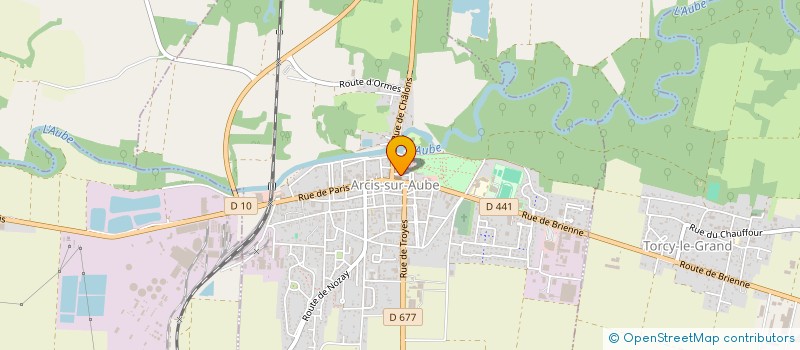 localisation de l'entreprise AUX PARFUMS DIVINS  ARCIS-SUR-AUBE