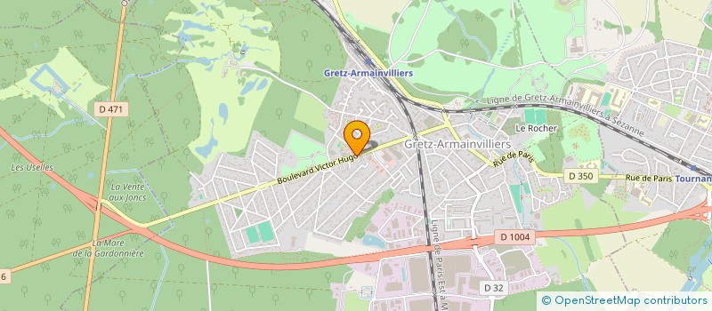 localisation de l'entreprise AUX PAS FOULES  GRETZ-ARMAINVILLIERS