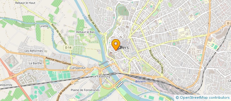 localisation de l'entreprise AUX PATES FRAICHES  BEZIERS