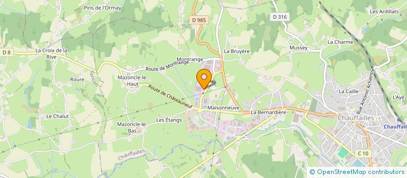 localisation de l'entreprise AUX PAYS D'EMERVEIL à CHAUFFAILLES
