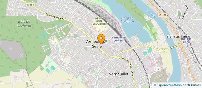 localisation de l'entreprise AUX PECHES GOURMANDS  VERNEUIL-SUR-SEINE