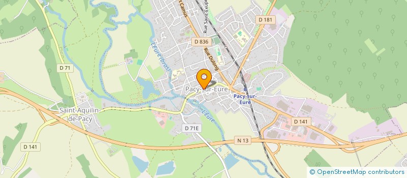 localisation de l'entreprise AUX PECHES MIGNONS à PACY-SUR-EURE