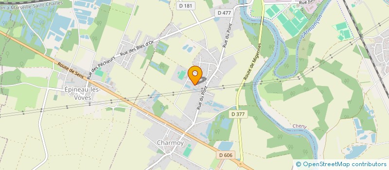 localisation de l'entreprise AUX PERSONNES EN DIFFICULTES  CHARMOY