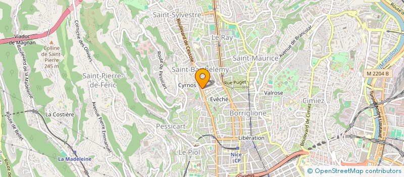 localisation de l'entreprise AUX PETITES DOUCEURS à NICE