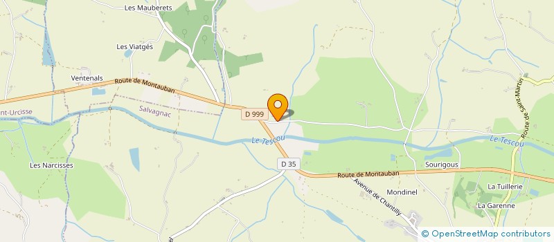 localisation de l'entreprise AUX PETITOUS D'ARIANE  SALVAGNAC