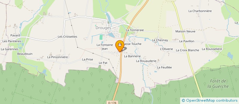 localisation de l'entreprise AUX PETITS COCHONS  DROUGES