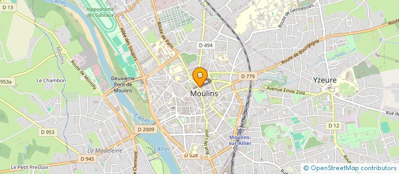 localisation de l'entreprise AUX PETITS DUCS à MOULINS