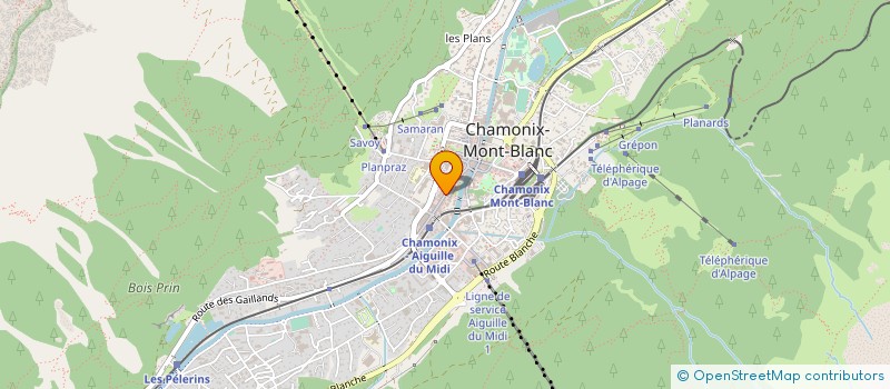 localisation de l'entreprise AUX PETITS GOURMANDS à CHAMONIX-MONT-BLANC
