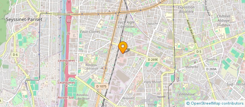 localisation de l'entreprise AUX PETITS GRAINS  GRENOBLE