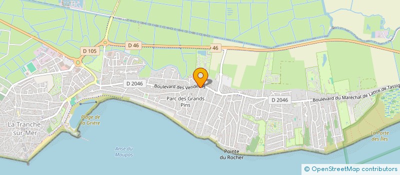 localisation de l'entreprise AUX PETITS LOU à LA TRANCHE-SUR-MER