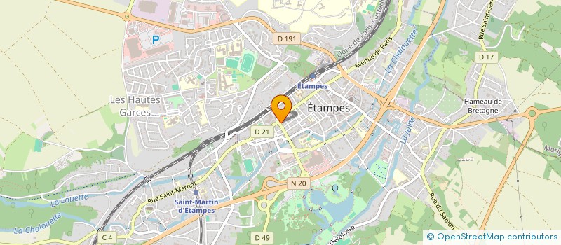 localisation de l'entreprise AUX PETITS MACARONS à ETAMPES