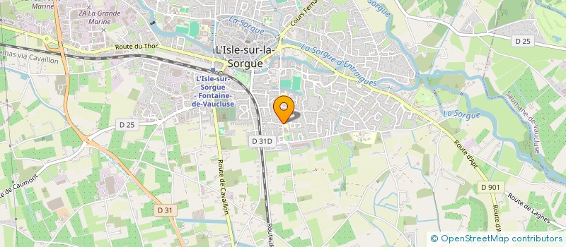 localisation de l'entreprise AUX PETITS MOUSSES à L'ISLE-SUR-LA-SORGUE