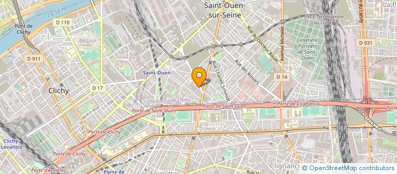 localisation de l'entreprise AUX PETITS OIGNONS à SAINT-OUEN-SUR-SEINE