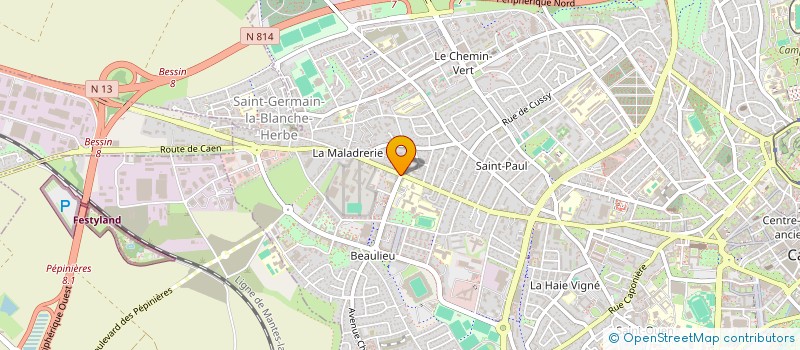 localisation de l'entreprise AUX PETITS PAS à CAEN