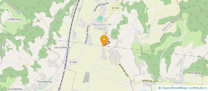 localisation de l'entreprise AUX PETITS PIEDS  BEAUVOIR-DE-MARC