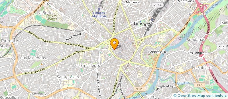 localisation de l'entreprise AUX PETITS PLAISIRS à LIMOGES