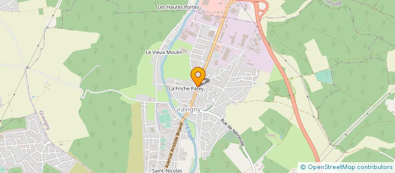 localisation de l'entreprise AUX PETITS PLATS à GRAVIGNY