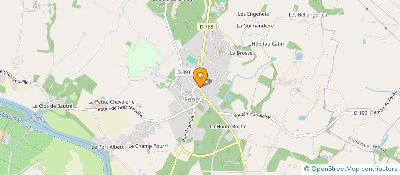localisation de l'entreprise AUX PETITS SOINS à FENEU