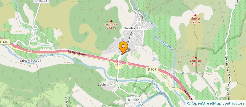 localisation de l'entreprise AUX PIECES & PNEUS  LE BOSC