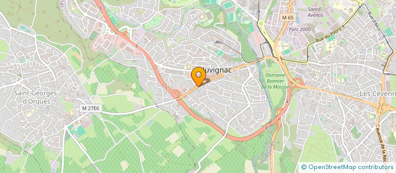 localisation de l'entreprise AUX PIEDS D'HELENE à JUVIGNAC