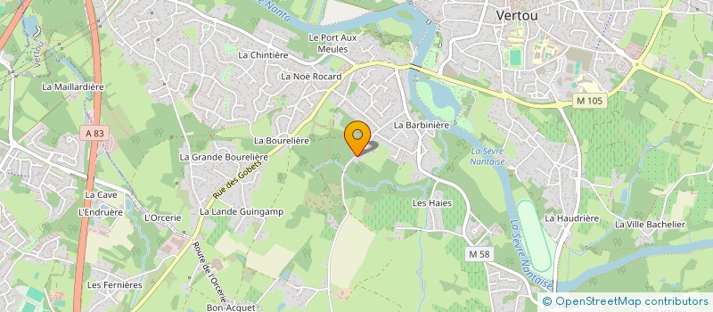 localisation de l'entreprise AUX PIEDS DU BOIS  VERTOU