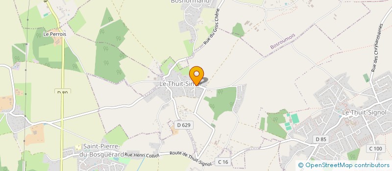 localisation de l'entreprise AUX PIERRES D'ALBATRE  LE THUIT DE L'OISON