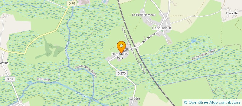 localisation de l'entreprise AUX PIERRES ENCHANTEES  CARENTAN-LES-MARAIS