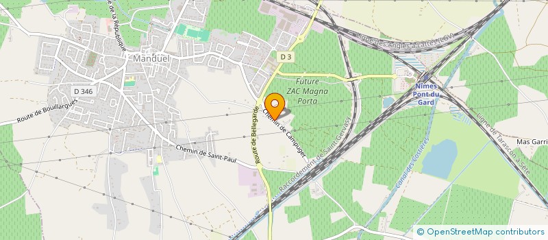 localisation de l'entreprise AUX PIGEONS DES COSTIERES à MANDUEL