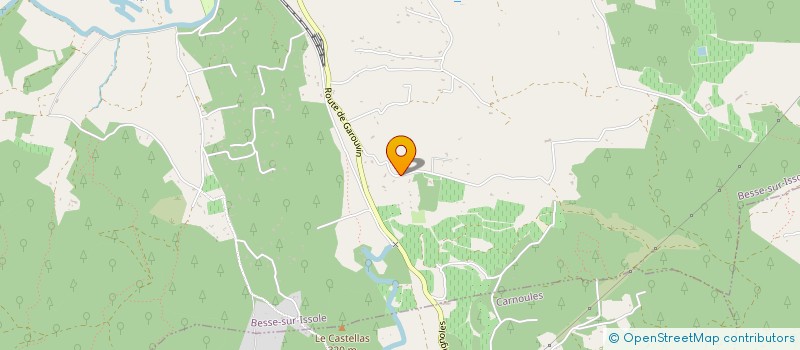 localisation de l'entreprise AUX PINS PARASOLS  BESSE-SUR-ISSOLE