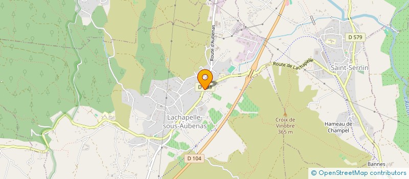 localisation de l'entreprise AUX PISCINES DU VIVARAIS à LACHAPELLE-SOUS-AUBENAS