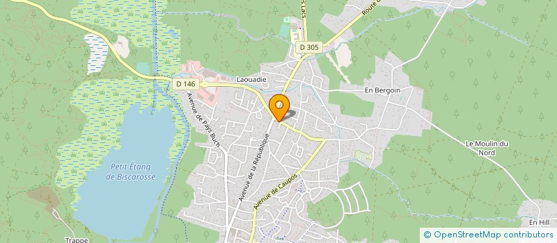 localisation de l'entreprise AUX PISCINES LANDAISES à BISCARROSSE